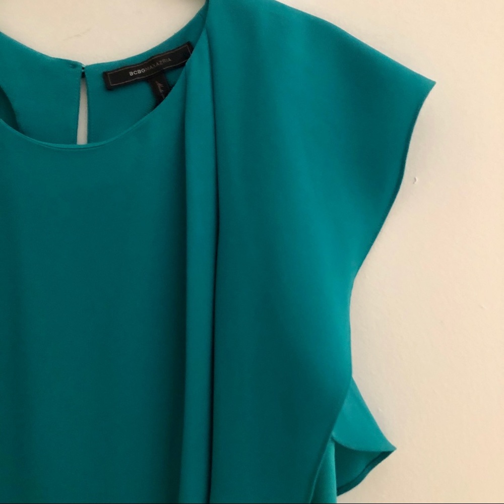 BCBGMAXAZRIA Flutter Sleeve Dress - Picture 2 of 4